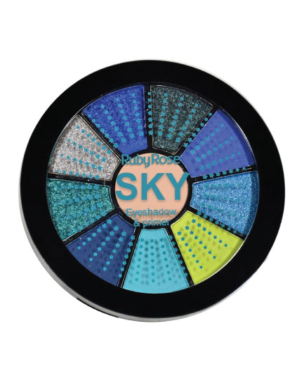 RUBY ROSE EYE SHADOW  PALETTE SKY SOMBRAS AND PRIMER