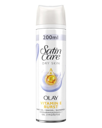 SATIN CARE DRY SKIN OLAY VITAMIN E SHAVING GEL 200ML