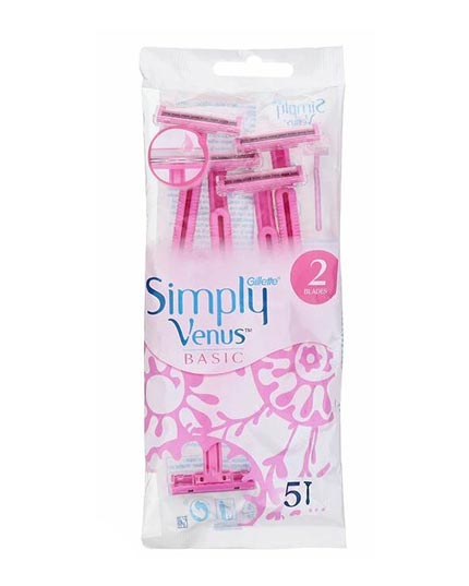 GILLETTE SIMPLY VENUS BASIC 2 BLADES 5 PCS