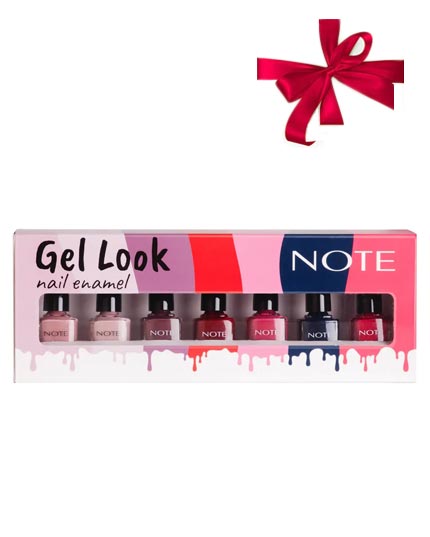 NOTE GEL LOOK NAIL EMANEL GIFT SET 7 PIECES