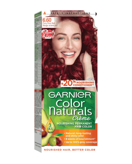 GARNIER COLORS NATURALS CREME FIERY PURE RED 6.60