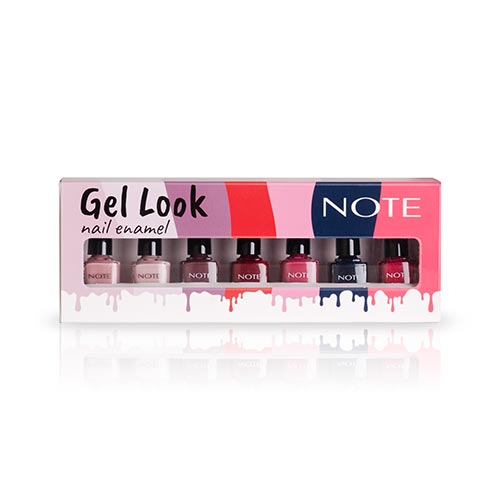 NOTE GEL LOOK NAIL EMANEL GIFT SET 7 PIECES