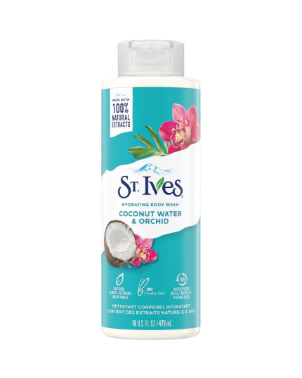 ST. IVES BODY WASH COCONUT WATER & ORCHID 473ML