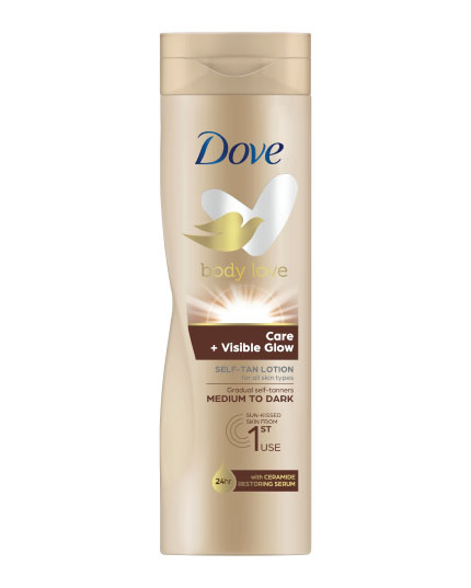 DOVE BODY LOTION BODY LOVE VISIBLE GLOW CARE 400ML