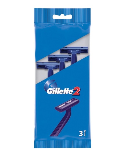 GILLETTE 2 PACK OF 3 RAZORS