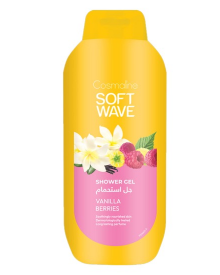 COSMALINE SOFT WAVE SHOWER GEL VANILLA BERRIES 650ML