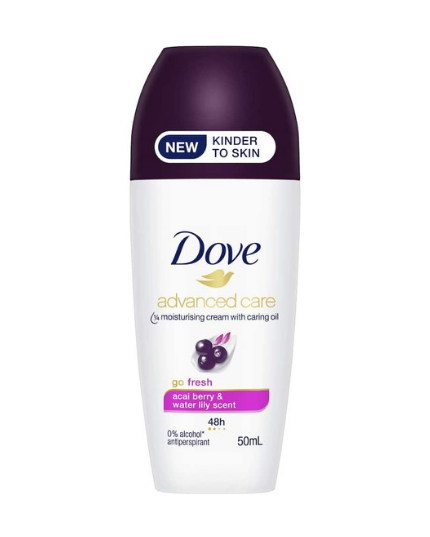 DOVE ACAI BERRY WATER LILY SCENT ROLL ON DEO 50ML