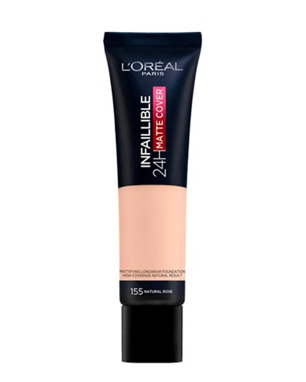 L'OREAL INFAILLIBLE 24H MATTE COVER FOUNDATION 155 NATURAL ROSE