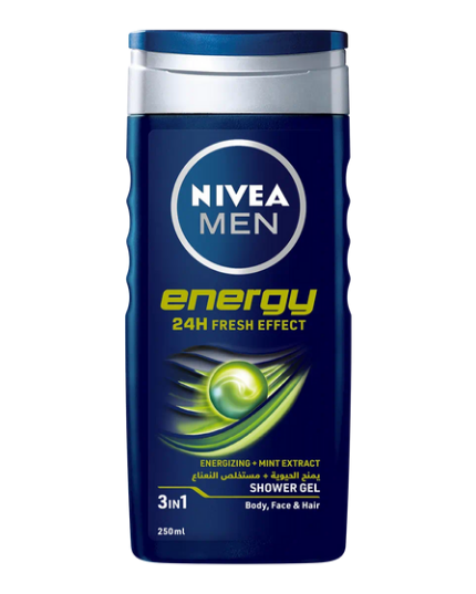 NIVEA MEN ENERGY 3IN1 SHOWER GEL 250ML