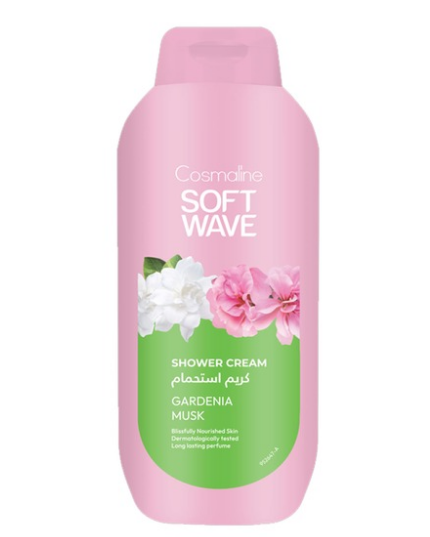 COSMALINE SOFT WAVE SHOWER GEL GARDENIA MUSK 650ML