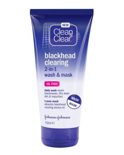 Clean & Clear Blackhead Clearing 2 In 1 Wash & Mask 150 ML