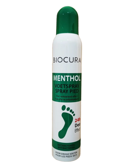 BIOCURA MENTHOL VOETSPRAY SPRAY PIED DEO