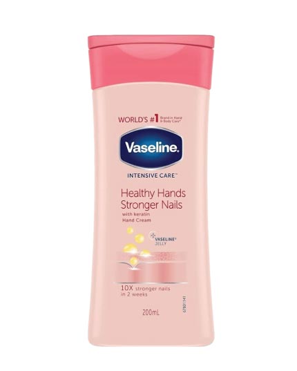 VASELINE HEALTHY HANDS AND STRONGER NAILS HAND CREAM 200ML