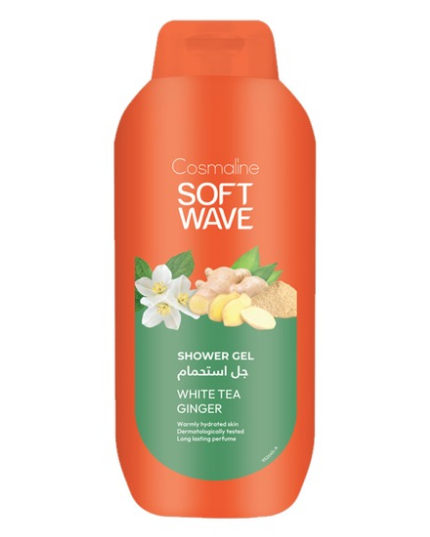 COSMALINE SOFT WAVE SHOWER GEL WHITE TEA GINGER 650ML