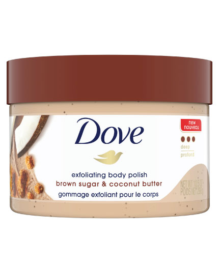 DOVE EXFOLIATING BODY BROWN SUGAR AND COCONUT BUTTER