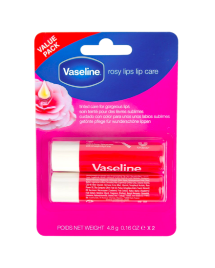 VASELINE VALUE PACK 2IN1 ROSY LIPS LIP CARE BALM