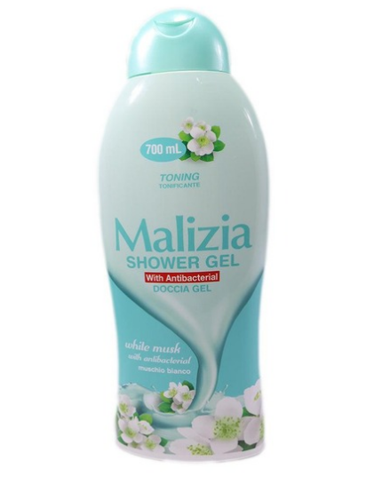 MALIZIA SHOWER GEL WHITE MUSK 700ML