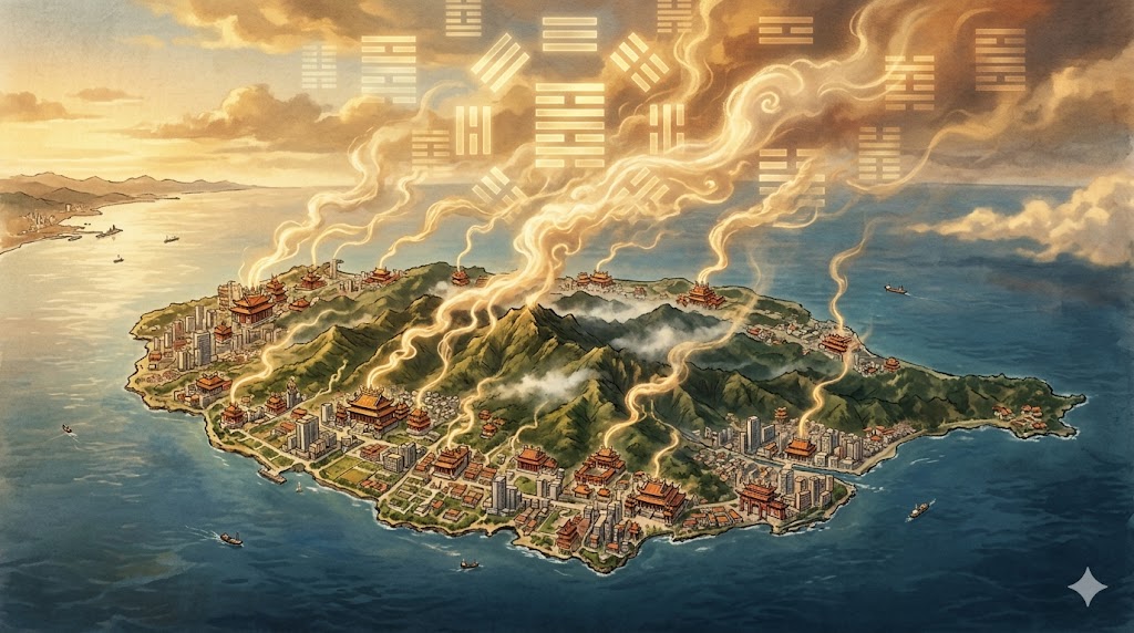 萬廟之島的風水密碼——3,409 間台灣廟宇的卦象，藏著什麼訊息？