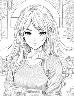 Anime coloring page: Anime