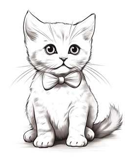 Cats coloring page: Cat
