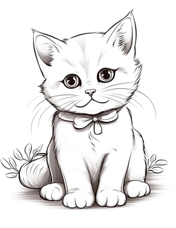 Cats coloring page: Cat