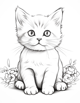 Cats coloring page: Cat