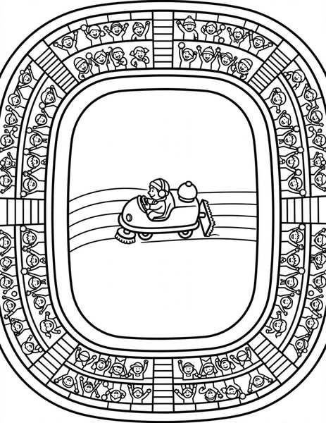 Zamboni Clean coloring page: The zamboni smooths the ice.
