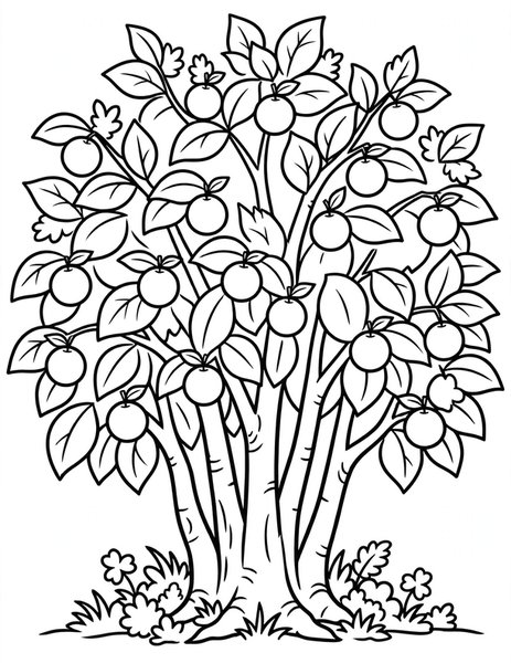 Orange Grove coloring page