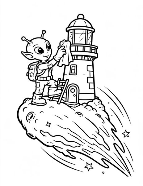 Comet Keeper coloring page