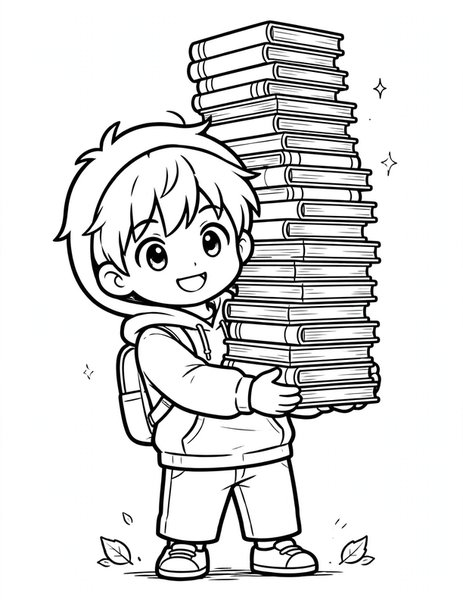 Manga Stack coloring page