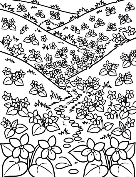 Violet Valley coloring page