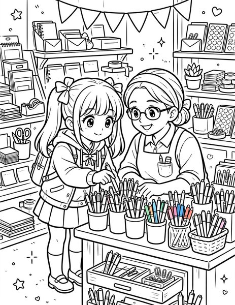Pen Picking coloring page