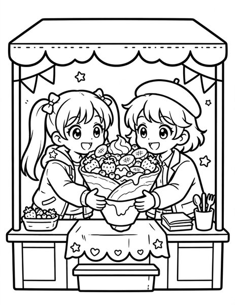 Giant Crepe Share coloring page
