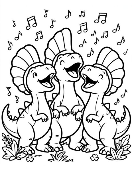 Corythosaurus Chorus coloring page