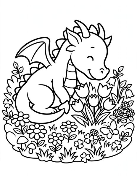Spring Sniff coloring page
