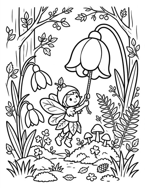 Snowdrop Fairy coloring page
