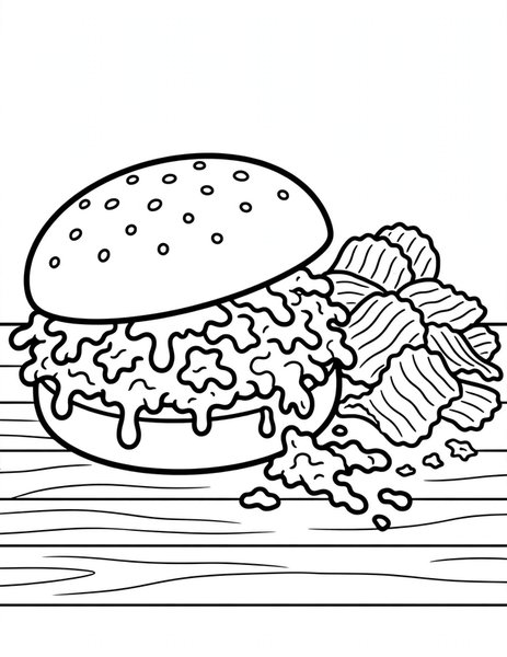 Sloppy Joe coloring page