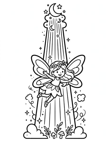 Moonbeam Fairy coloring page