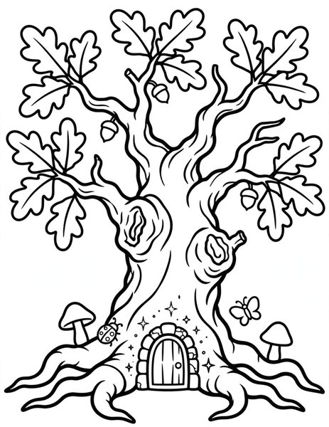 Fairy Door coloring page