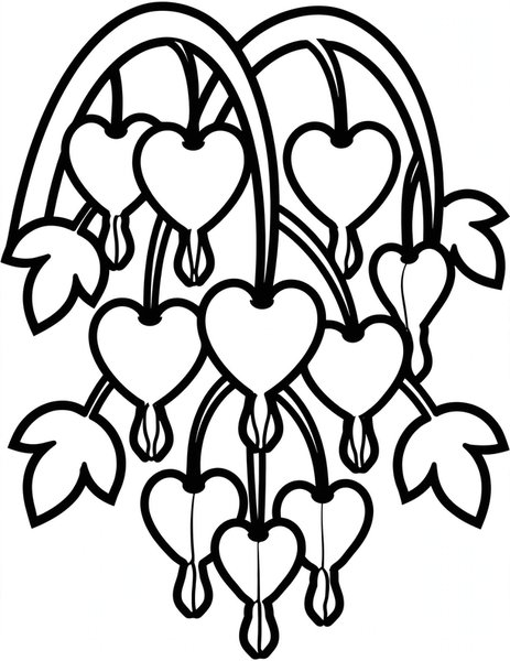 Bleeding Heart Bower coloring page
