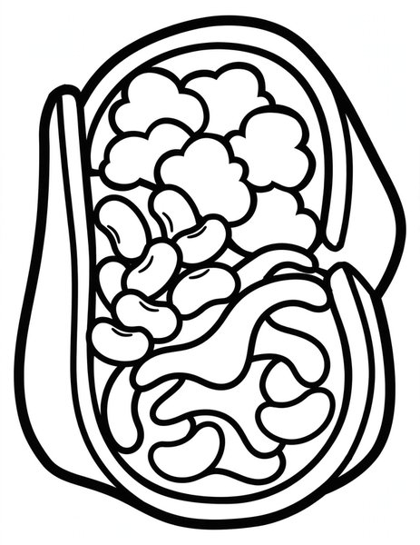 Breakfast Burrito coloring page