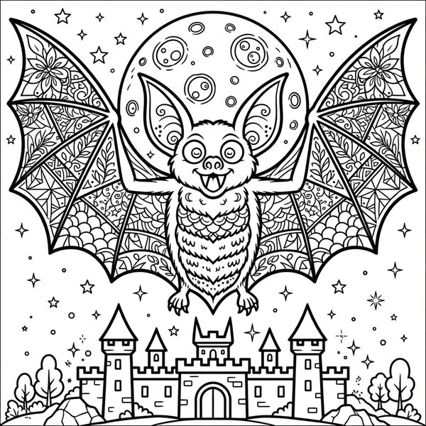 Vampire Bat coloring page