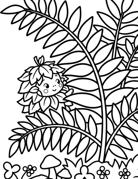 Forest Sprite coloring page