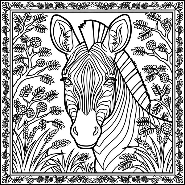 Zebra Stripes coloring page