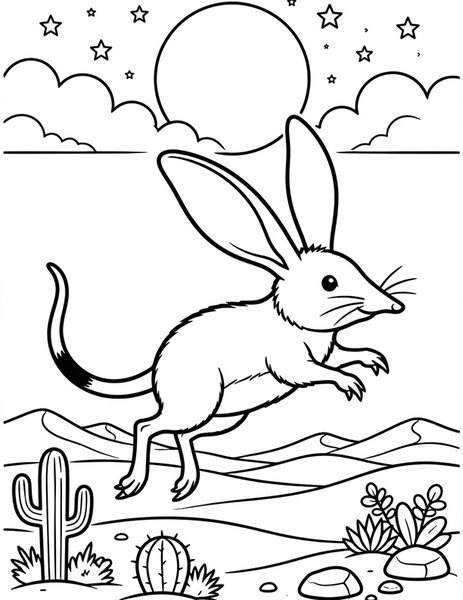 Bilby Moon coloring page