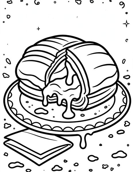 Pain au Chocolat coloring page