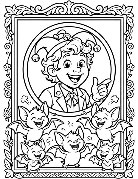 Chatty Portrait coloring page