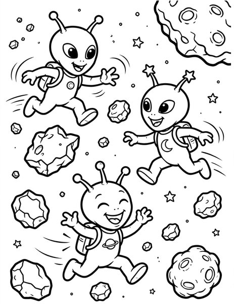 Alien Tag coloring page