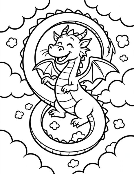 Loop the Loop coloring page