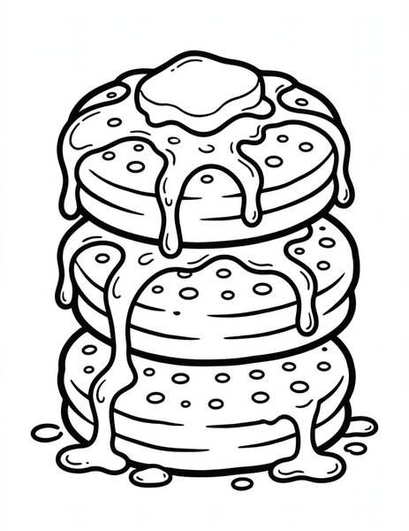 Crumpet Stack coloring page